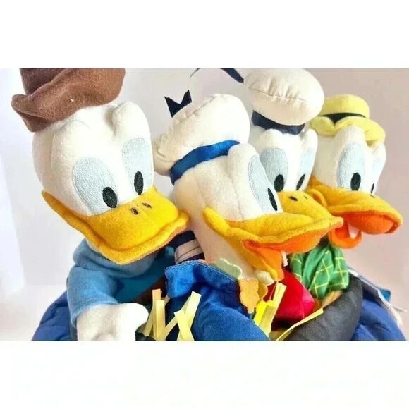 Disney Store Donald Duck 65th Anniversary Bean Bag Set Plush 65 Feisty Years! - Picture 5 of 16